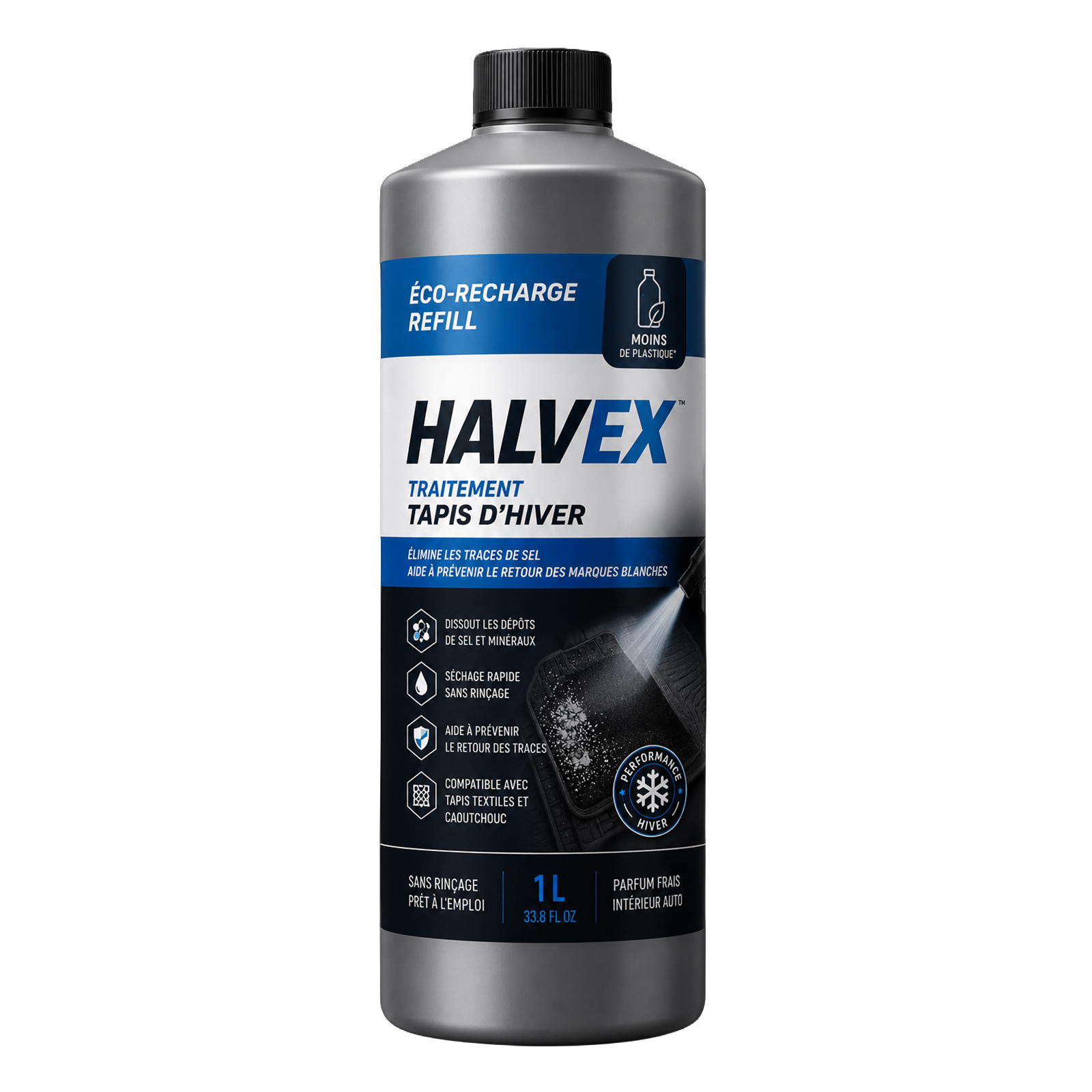 HALVEX Traitement tapis d’hiver, recharge de 1 litre.
