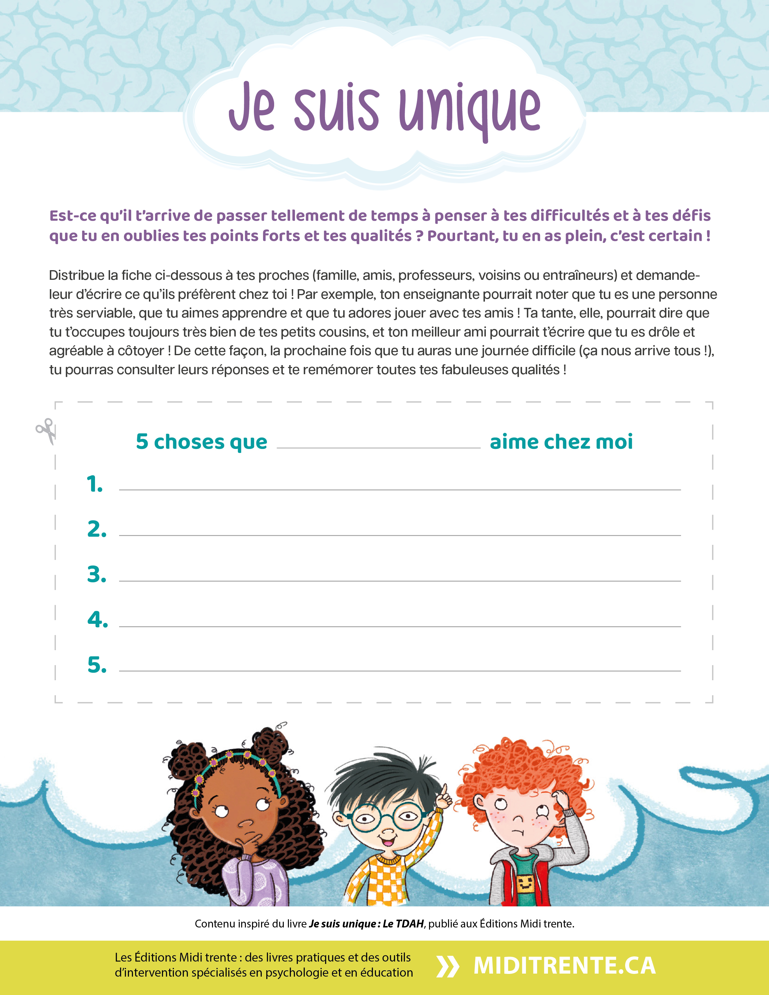 Je suis unique (Midi truc gratuit)